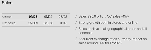 Q3 Sales Growth